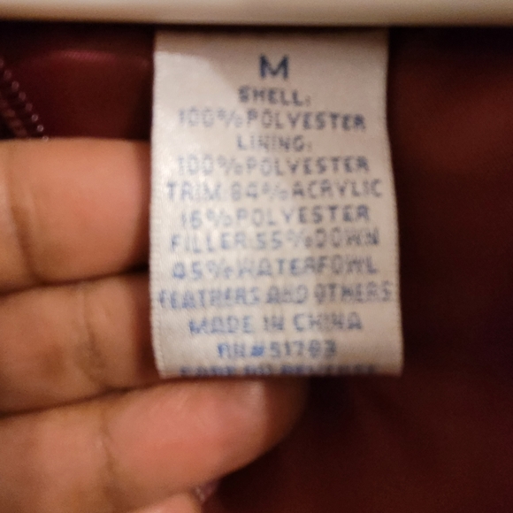 Burgundy Vest Medium - Picture 2 of 3